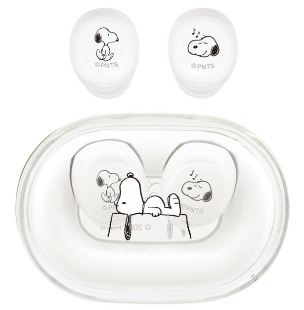 シンプル操作＆高性能！大人女子にぴったり【グルマンディーズ】スヌーピーデザインのかわいくて音質も◎のワイヤレスイヤホンがAmazonで絶賛販売中！