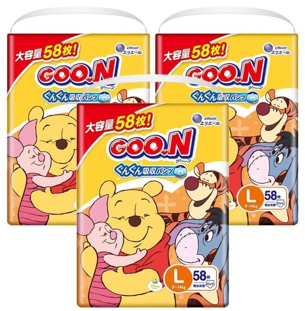 ケース買いでコスパ◎9~14kgにぴったり!ぐんぐん吸収で安心【大王製紙】かわいいディズニーデザインのおむつが大容量で!Amazon限定で販売中!