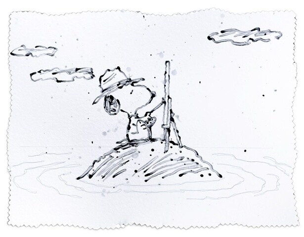 「Art Island」ミックスドメディア(シルクスクリーン×ジークレー)版画