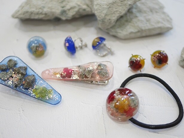 石アクセサリー作りワークショップ