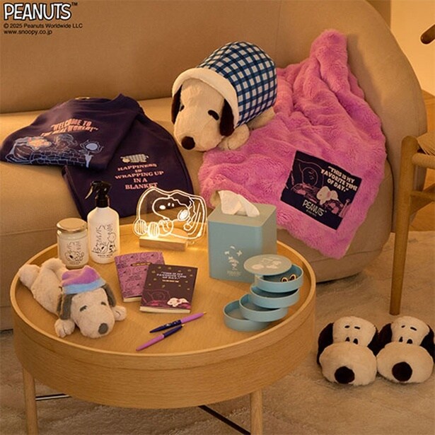 「EVENING」カテゴリーではリラックスタイムや寝るときのお供にしたいアイテムがラインナップ