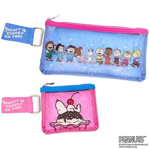 「クリアポーチ」(上：Mサイズ1760円、下：Sサイズ1430円)