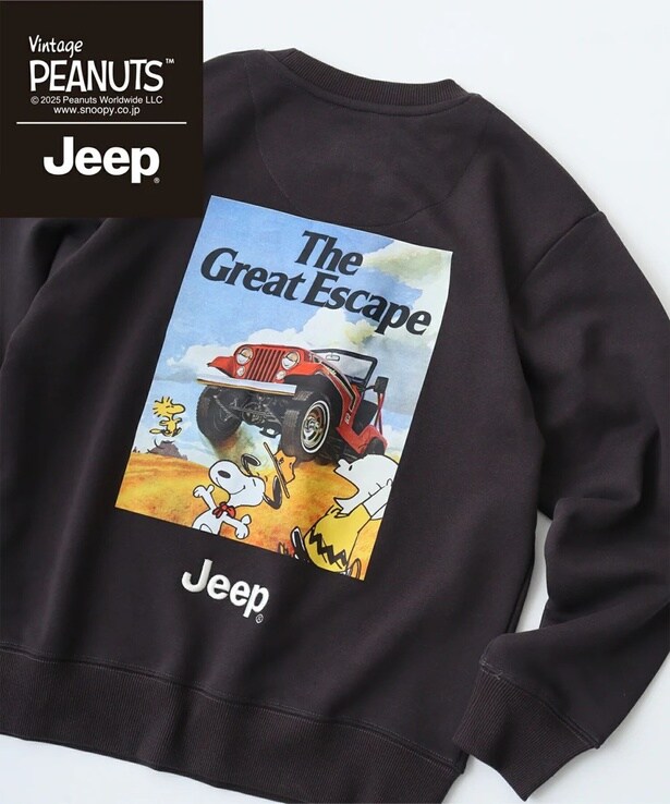PEANUTS×Jeepコラボ第2弾！「スヌーピー」の秋冬マウンテンパーカーやトレーナーが登場、アウトドア感とかわいさが絶妙にマッチ