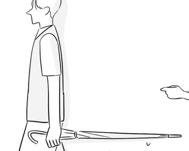 「それマナー違反？」無自覚な傘の横持ちが凶器に！「傘の水平持ち」「醤油にわさび溶かす」いろんなマナー問題にモヤモヤする人が続出【作者に聞く】