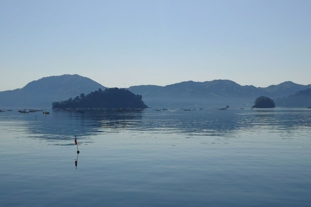 岩手三陸・山田湾のおだやかな湾内の風景