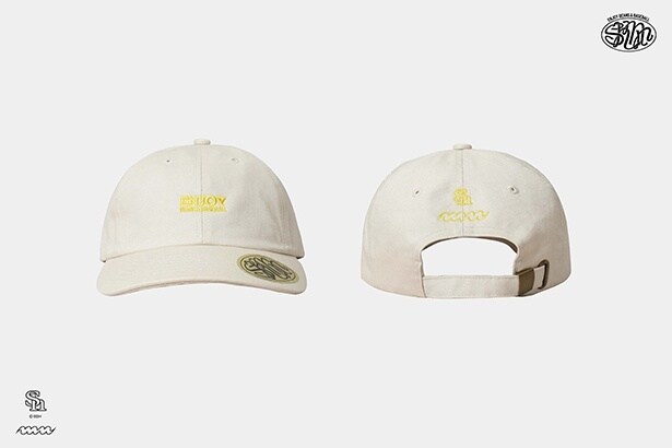 【ホークス/manucoffee】Message ベースボールキャップ IVORY