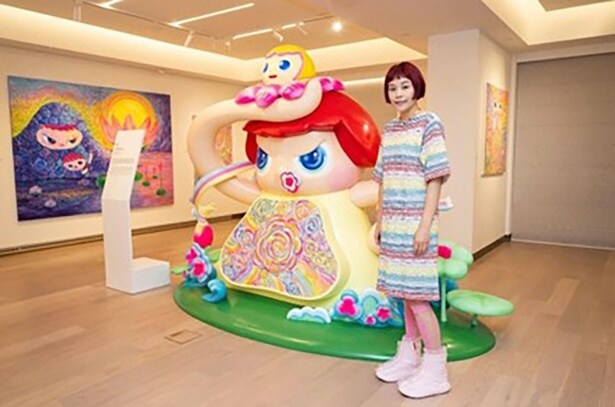  「Art Macao 2025」に出展している世界的アーティスト・Bibi Leiさん