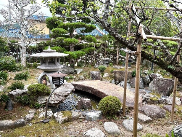 庭の一つ。村田さんがこまめに手入れしている