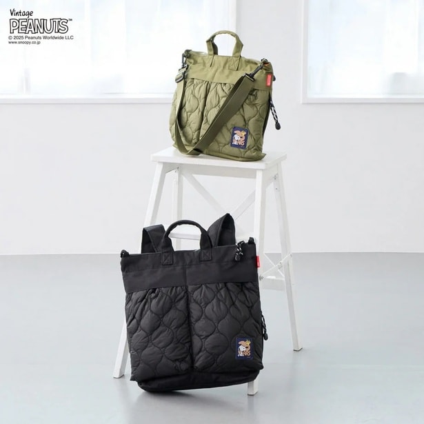 「PEANUTS」75周年を祝った「ROOTOTE」のミリタリー調トート「パフシリーズ」が登場