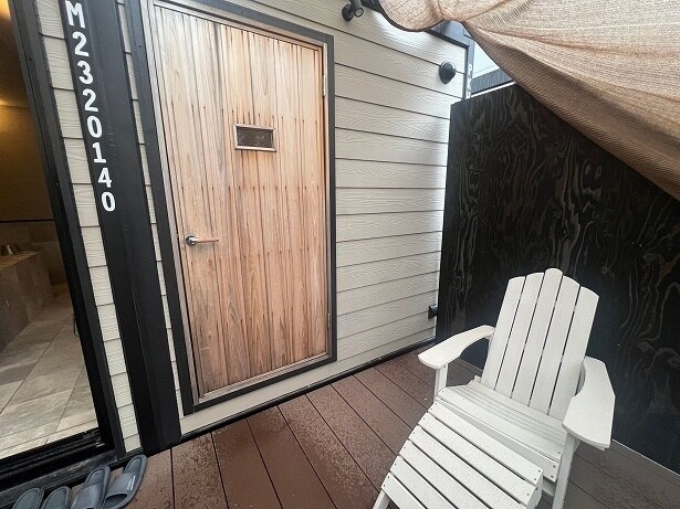 外気浴エリアにもサウナがあった!