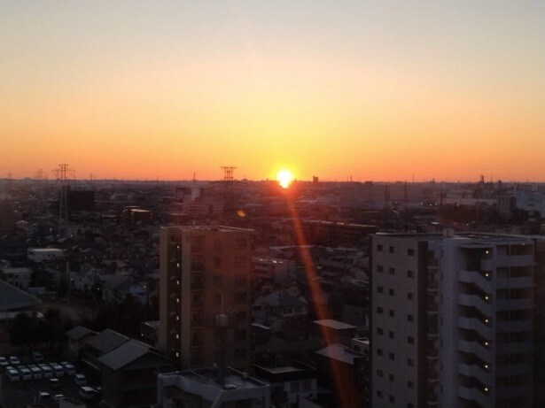 日の出の様子。「初日の出を楽しむ会」も楽しみだ