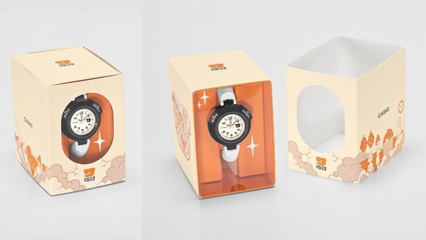 【写真】サ時計が梱包されているパッケージの箱のデザインにも注目