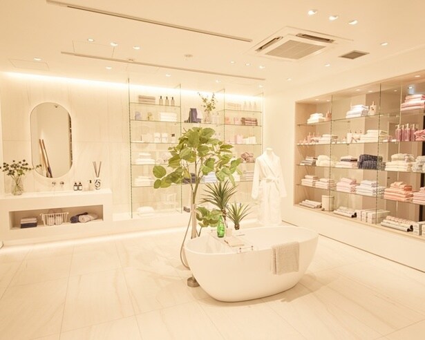 バスルームを想定したエリアも