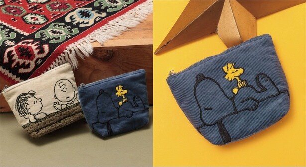 「PEANUTS/サガラポーチ」(各2490円)