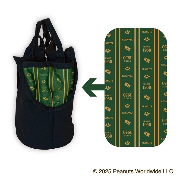 サイドのマチの総柄もポイント