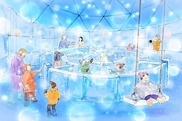 寒さで遊ぶ「氷のキッズドーム」(イメージ)