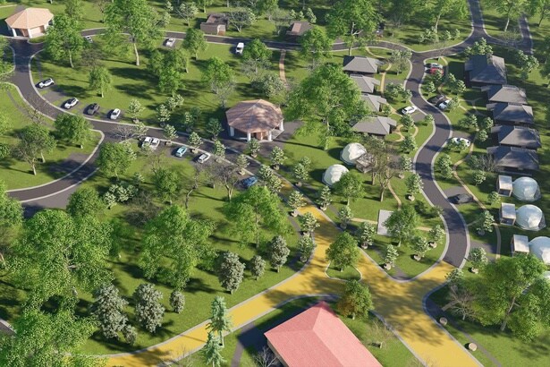 「赤穂シーサイドパークグランピング」敷地