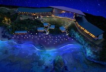 星空やイルミ、ジャズで沖縄の夜を楽しむ「イルミーバンタ 海辺の夜あかり」が、バンタカフェ by 星野リゾートで12⽉13⽇から開催