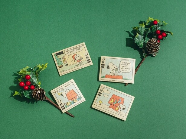 期間中はノベルティとして「ハッピー・クリスマス」ステッカーをランダムで1人1枚プレゼント