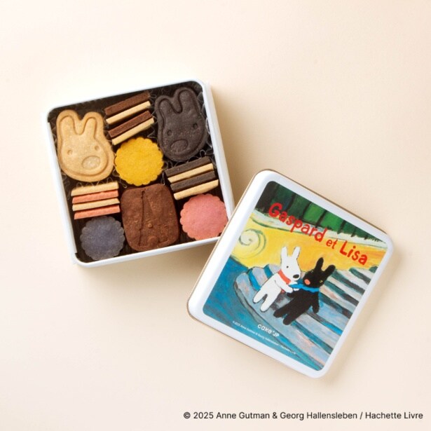 「『リサとガスパール』クッキー缶」(3300円)