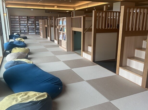 半個室のようなスペースもあって、まさにうたた寝にもぴったり