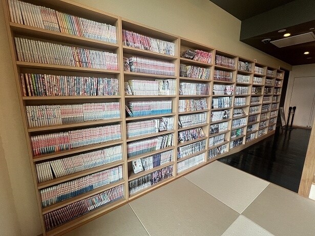 漫画は約2500冊あるので、1日ダラダラ過ごすのもアリ