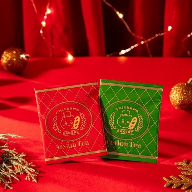 アッサムティーとセイロンティーの2種類。パッケージはクリスマス限定デザイン