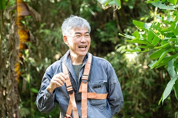 ディライトファームの松田さん。2015年に自宅で苗の栽培を始め、2016年から農地の開拓をスタート。現在は県内で約600坪、300本(幼木を含む)を栽培