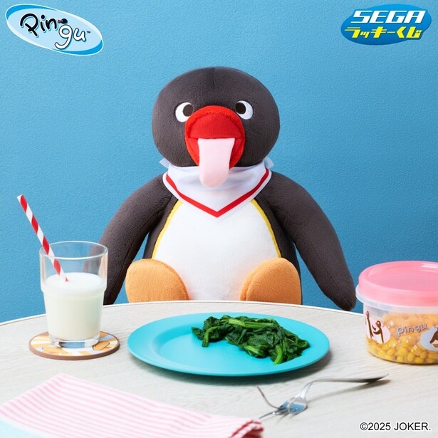 第1話「僕はピングー」で苦手なほうれん草を食べて目が回ったピングーを再現