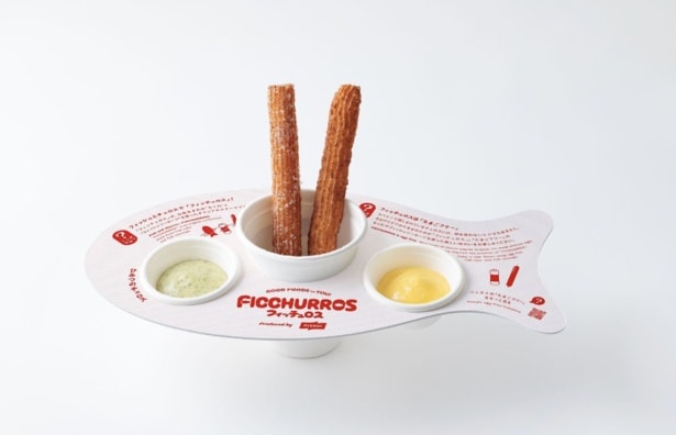 会場で提供するフィッチュロスとディップソース