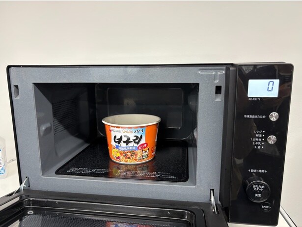 電子レンジで加熱