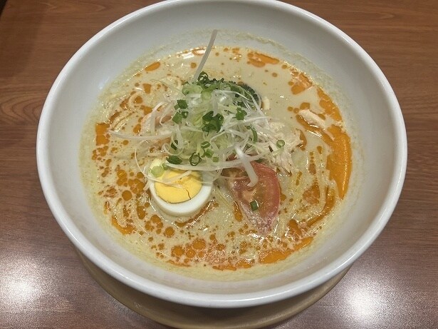 「クリーミー豆乳仕立ての麻辣湯スープパスタ」