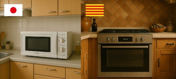 電子レンジとオーブン。台所から見える“ふたつの文化”のかたち