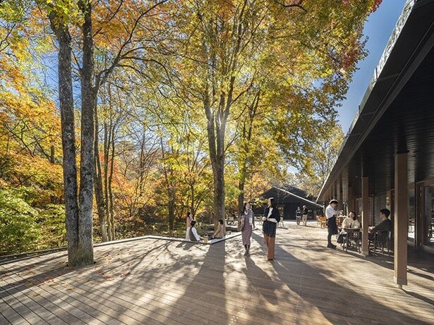 ハルニレテラスの街並み
