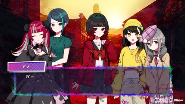 7人の女の子たちが生きるとはなにか、ということに向き合いながら進んでいくアドベンチャーパート