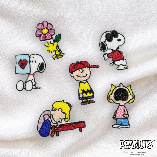 スヌーピーのビーズブローチを作れる！「日本ヴォーグ社」よりビーズ刺しゅうキットが発売