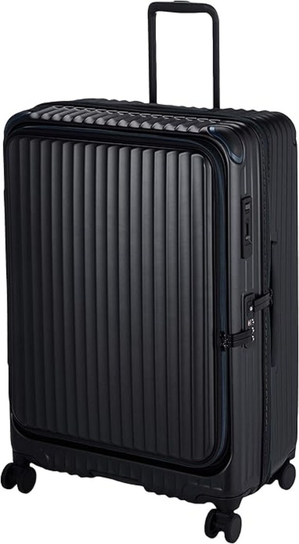 【カーゴ】のスーツケースで快適な旅を演出。フロントオープン仕様が嬉しい大容量タイプがAmazonで販売中!