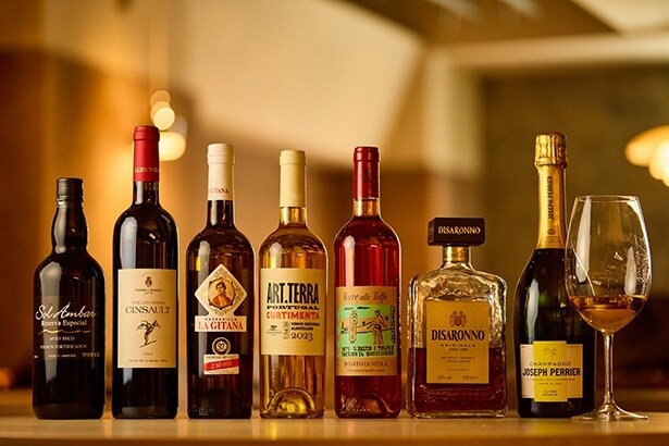 ペアリングはシャンパーニュを含むグラス5杯で(5500円)、デザートワインプラスで6380円と良心的。ノンアルコールペアリングは3190円