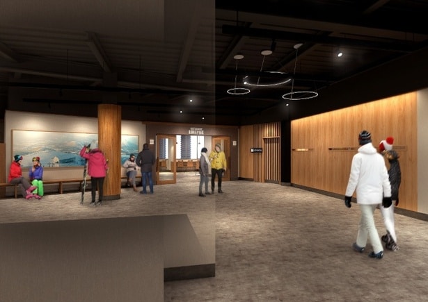 【写真】ロビーはタイルカーペットを敷き詰めた落ち着きのある空間に