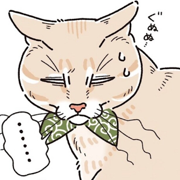 【ネコ漫画】猫も二度見する！「おとーしゃん…じゃなくておかーしゃん!?」戸惑う愛猫の“解せぬ”表情が愛おしい【作者に訊いた】