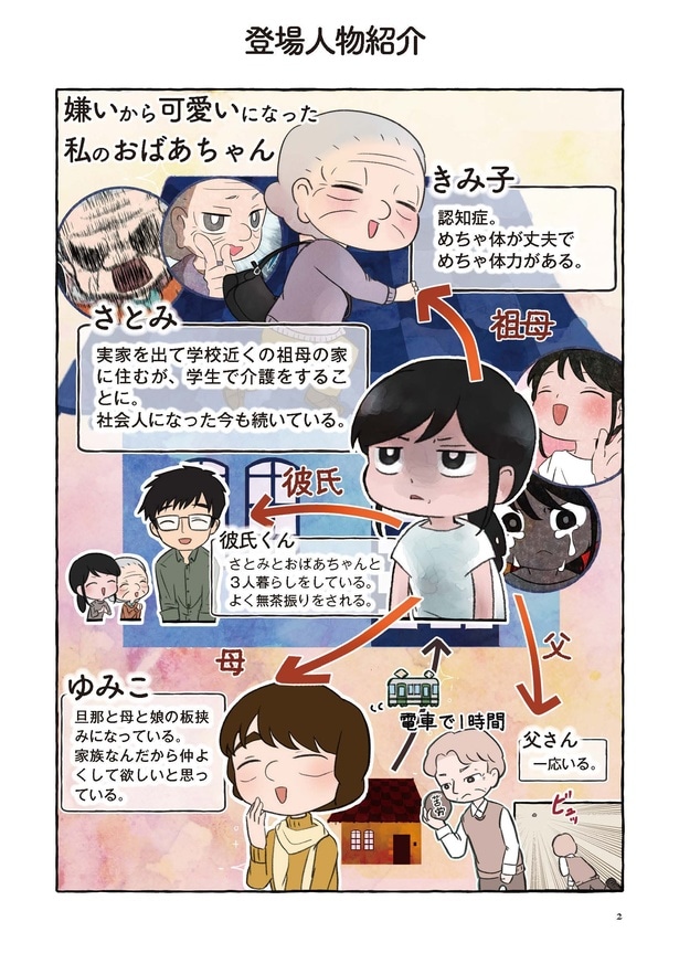 「嫌いから可愛いになった私のおばあちゃん 〜認知症介護実録〜」登場人物紹介