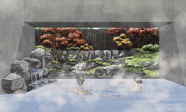 【画像】名湯を楽しむ露天風呂