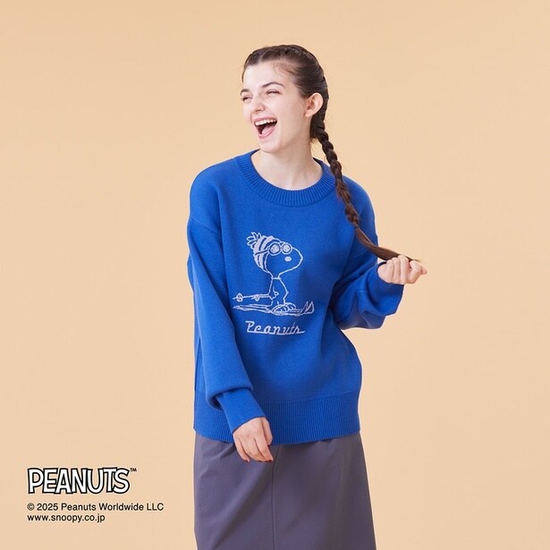 「ブレスサーモウール混セーター(ブルー)」(1万5400円)