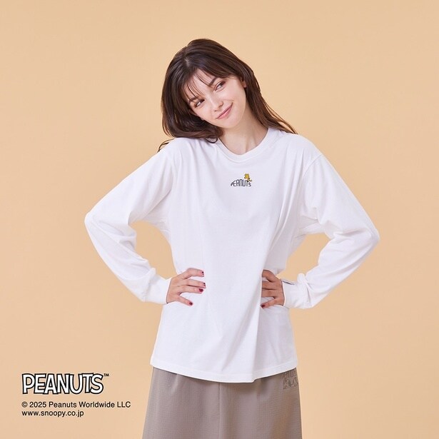 「クイックドライコットン長袖Tシャツ(ホワイト)」(9790円)