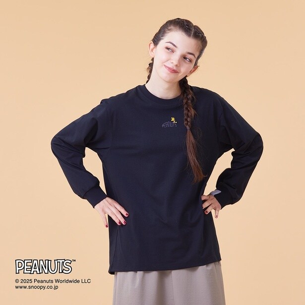 「クイックドライコットン長袖Tシャツ(ブラック)」(9790円)