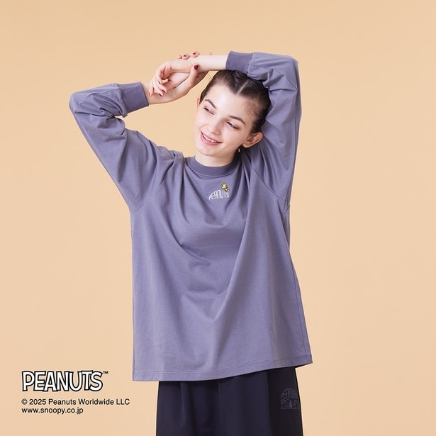 「クイックドライコットン長袖Tシャツ(ピューターグレー)」(9790円)