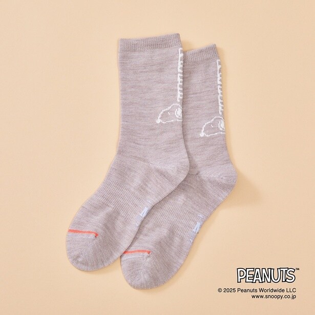 「ブレスサーモウールソックス(スモークベージュ)」(3190円)