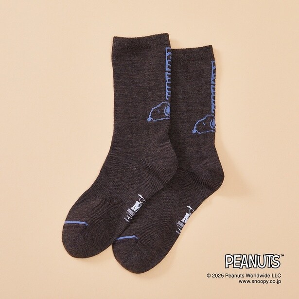 「ブレスサーモウールソックス(ダークブラウン)」(3190円)