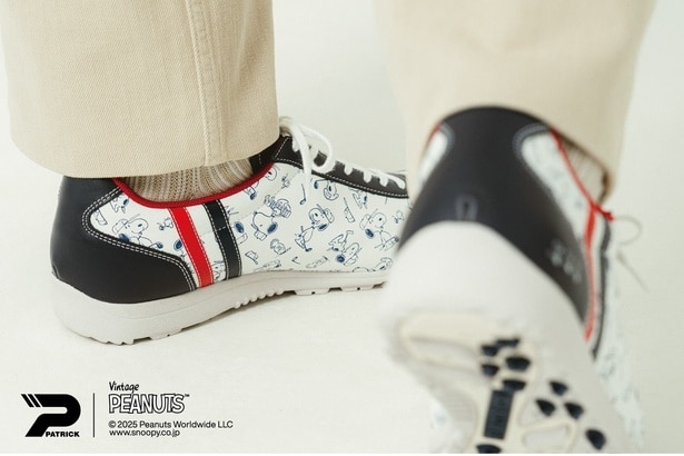 スヌーピーデザインのゴルフシューズが「PATRICK」から登場！芝の上はもちろんタウンユースでも大活躍