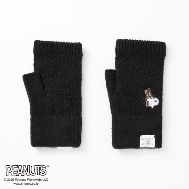 「レディース 手袋 フィンガーレス(ブラック)」(1089円)